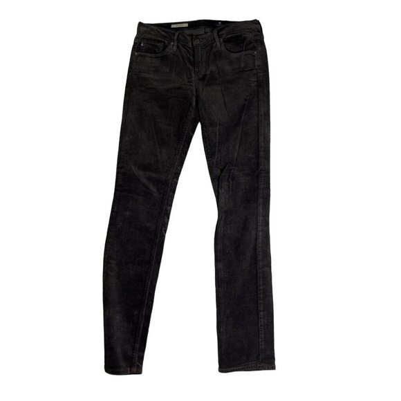 AG‎ Adriano Goldschmied The Stevie Slim Straight Corduroy Brown Pants Size 27 - Picture 1 of 9